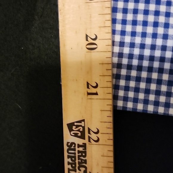 Talbots Perfect skimmers Pedal Pusher Blue checked sz 16W - Picture 10 of 10